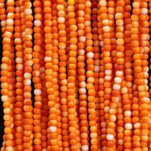 Shop Jade Rondelle Beads! Orange Rain Flower Jade Loose Beads Rondelle Shape 2mm | Natural genuine rondelle Jade beads for beading and jewelry making.  #jewelry #beads #beadedjewelry #diyjewelry #jewelrymaking #beadstore #beading #affiliate #ad