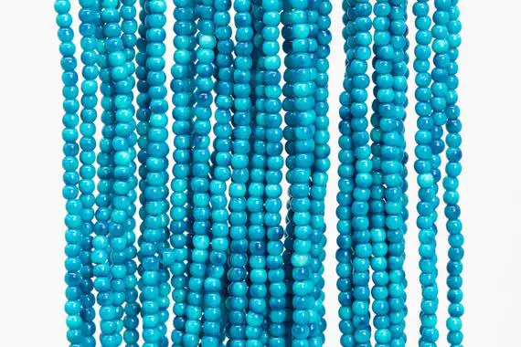 Sky Blue Rain Flower Jade Loose Beads Rondelle Shape 2mm