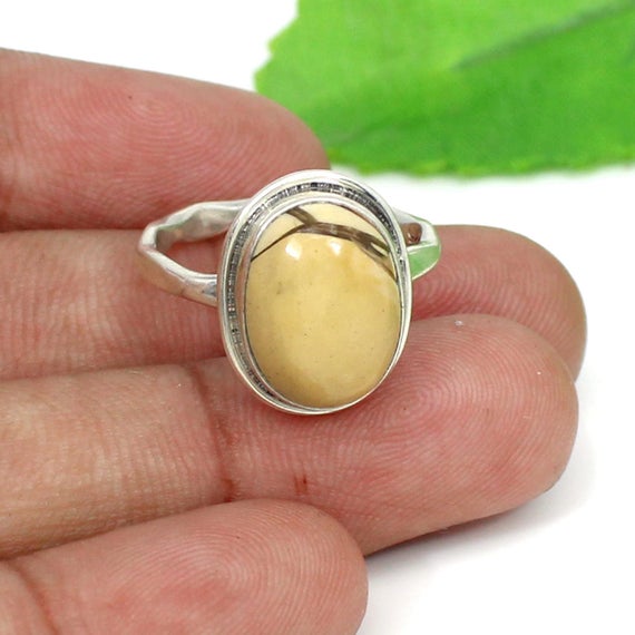Jasper Ring,jasper Silver Ring,brecciated Mookaite Jasper,jasper Jewelry,oval Stone,zig Zag Ring,gemstone Ring,handmade Ring,statement Ring