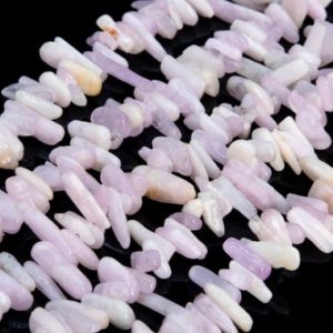 Shop Kunzite Chip & Nugget Beads! Genuine Natural Kunzite Loose Beads Purple Pink Grade AA Stick Pebble Chip Shape 12-24×3-5mm | Natural genuine chip Kunzite beads for beading and jewelry making.  #jewelry #beads #beadedjewelry #diyjewelry #jewelrymaking #beadstore #beading #affiliate #ad