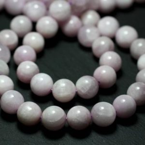 Shop Kunzite Bead Shapes! 2PC – stone beads – Kunzite pink balls 10 mm – 8741140022263 | Natural genuine other-shape Kunzite beads for beading and jewelry making.  #jewelry #beads #beadedjewelry #diyjewelry #jewelrymaking #beadstore #beading #affiliate #ad