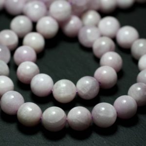 Shop Kunzite Bead Shapes! Wire 39cm env – stone beads – Kunzite pink balls 10mm 40pc | Natural genuine other-shape Kunzite beads for beading and jewelry making.  #jewelry #beads #beadedjewelry #diyjewelry #jewelrymaking #beadstore #beading #affiliate #ad