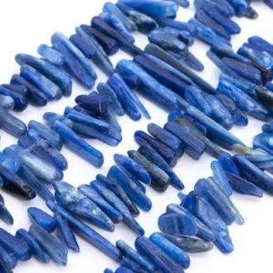 Shop Kyanite Chip & Nugget Beads! Genuine Natural Kyanite Loose Beads Rough Blue Grade AAA Stick Pebble Chip Shape 12-24×3-5mm | Natural genuine chip Kyanite beads for beading and jewelry making.  #jewelry #beads #beadedjewelry #diyjewelry #jewelrymaking #beadstore #beading #affiliate #ad