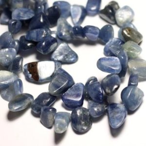 Shop Kyanite Chip & Nugget Beads! Thread 50pc approx 39cm – beads of stone – kyanite Chips 6-16mm | Natural genuine chip Kyanite beads for beading and jewelry making.  #jewelry #beads #beadedjewelry #diyjewelry #jewelrymaking #beadstore #beading #affiliate #ad