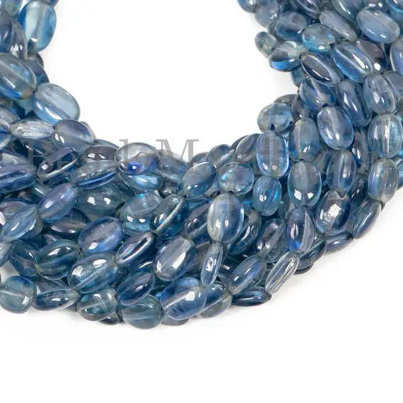 4.50x5.75-7.50x10mm Kyanite Smooth Beads , Kyanite Oval Shape Beads, Kyanite Smooth Oval Shape Beads, Kyanite Plain Oval Shape Beads,
