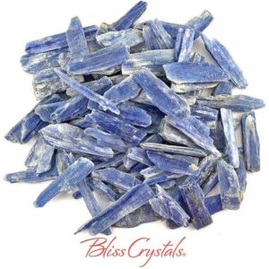 Shop Kyanite Stones & Crystals! 1/4 lb BLUE KYANITE Rough Blades SMALL Mixed Sizes (approx 35 pieces) for Creativity Crafting #BK49 | Natural genuine stones & crystals in various shapes & sizes. Buy raw cut, tumbled, or polished gemstones for making jewelry or crystal healing energy vibration raising reiki stones. #crystals #gemstones #crystalhealing #crystalsandgemstones #energyhealing #affiliate #ad