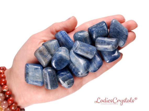 Blue Kyanite Tumbled Stone, Blue Kyanite, Tumbled Stones, Blue Kyanite, Stones, Crystals, Rocks, Gifts, Wedding Favors, Gemstones, Gems