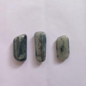 Shop Tumbled Kyanite Crystals & Pocket Stones! Rare!!! 3 Pc  High Quality Kyanite Tumble – Kyanite Tumble – Crystal Tumble For Jewelery Dimensions-40x17x40mm (Avg) Wt-55gm… | Natural genuine stones & crystals in various shapes & sizes. Buy raw cut, tumbled, or polished gemstones for making jewelry or crystal healing energy vibration raising reiki stones. #crystals #gemstones #crystalhealing #crystalsandgemstones #energyhealing #affiliate #ad