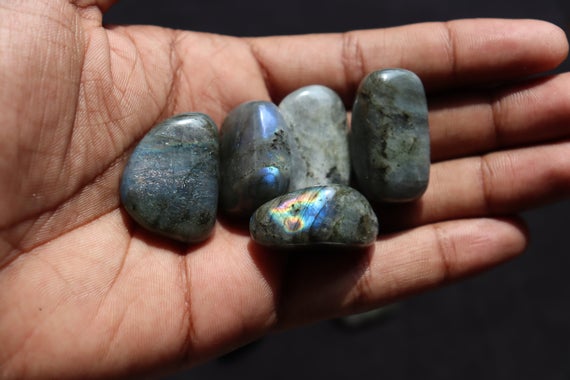 Labradorite Stone - Labradorite Tumbled Stone - Labradorite - Natural Gemstone - Natural Labradorite - Healing Crystals And Stones Christmas