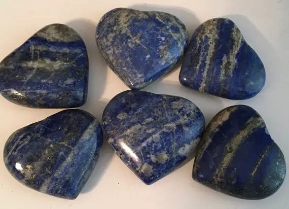 Lapis Heart 45mm Gemstone Heart, Healing Stone, Healing Crystal, Spiritual Stone, Meditation,