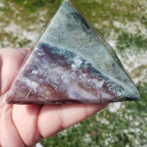 Large Ocean Jasper pyramid, multi colored ocean Jasper, Madagascar ocean jasper, rare ocean jasper specimens, unique Ocean Jasper, crystals | Natural genuine stones & crystals in various shapes & sizes. Buy raw cut, tumbled, or polished gemstones for making jewelry or crystal healing energy vibration raising reiki stones. #crystals #gemstones #crystalhealing #crystalsandgemstones #energyhealing #affiliate #ad