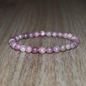 Shop Lepidolite Jewelry! 6mm Lepidolite Bracelet, Natural Lepidolite Bracelet, Women Bracelet, Happiness Bracelet, Good Luck Bracelet, Success Bracelet, Healing | Natural genuine Lepidolite jewelry. Buy crystal jewelry, handmade handcrafted artisan jewelry for women.  Unique handmade gift ideas. #jewelry #beadedjewelry #beadedjewelry #gift #shopping #handmadejewelry #fashion #style #product #jewelry #affiliate #ad