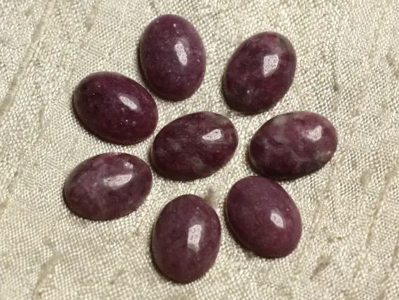 1pc - Cabochon De Pierre - Lépidolite Ovale 16x12mm   4558550020628