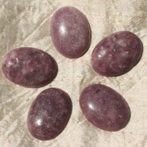 Shop Lepidolite Cabochons! 1pc – Cabochon de Pierre – Lépidolite Ovale 30x22mm   4558550020918 | Natural genuine stones & crystals in various shapes & sizes. Buy raw cut, tumbled, or polished gemstones for making jewelry or crystal healing energy vibration raising reiki stones. #crystals #gemstones #crystalhealing #crystalsandgemstones #energyhealing #affiliate #ad