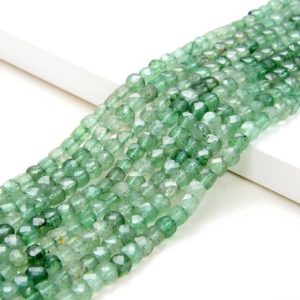 Shop Lepidolite Faceted Beads! 4MM Green Lepidolite Gemstone Grade AAA Micro Faceted Square Cube Loose Beads (P5) | Natural genuine faceted Lepidolite beads for beading and jewelry making.  #jewelry #beads #beadedjewelry #diyjewelry #jewelrymaking #beadstore #beading #affiliate #ad