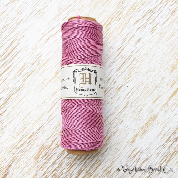 Light Pink Hemp, Premium Quality Micro Hemp Cord .5mm / #10 / 205ft, Baby Pink Hemp Jewelry String, Macrame Jewelry Cord, Hemp Twine (hc066)