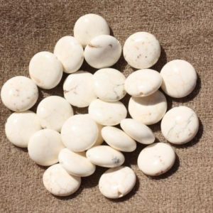 Shop Magnesite Beads! 2pc – Perles de Pierre – Magnésite blanche Palets 12mm – 7427039733342 | Natural genuine other-shape Magnesite beads for beading and jewelry making.  #jewelry #beads #beadedjewelry #diyjewelry #jewelrymaking #beadstore #beading #affiliate #ad