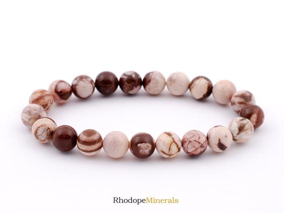 Mookaite Jasper Bracelet, Mookaite Jasper Bracelet 8 Mm Beads, Mookaite Jasper, Bracelets, Metaphysical Crystals, Wedding Favors, Gifts