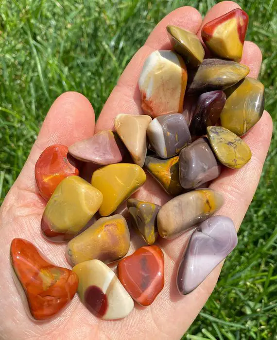 Mookaite Jasper Tumbled Stone - Multiple Sizes Available - Tumbled Mookaite Crystal - Polished Mookaite Gemstone - Australian Jasper Crystal