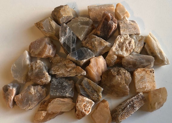Moonstone Small Raw Healing Stone, New Beginnings Healing Crystal, Spiritual Stone, Meditation, Chakra Stone
