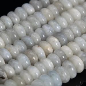Shop Moonstone Rondelle Beads! Genuine Natural Light Gray Moonstone Loose Beads India Grade A Rondelle Shape 7-8×3-5mm | Natural genuine rondelle Moonstone beads for beading and jewelry making.  #jewelry #beads #beadedjewelry #diyjewelry #jewelrymaking #beadstore #beading #affiliate #ad