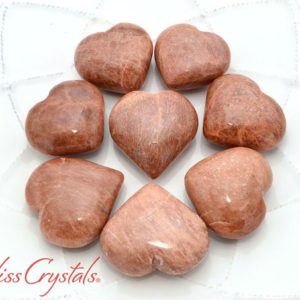 Shop Moonstone Shapes! 1 PEACH MOONSTONE Heart Stone Polished for Feminine Wisdom Healing Crystal and Stone #PM39 | Natural genuine stones & crystals in various shapes & sizes. Buy raw cut, tumbled, or polished gemstones for making jewelry or crystal healing energy vibration raising reiki stones. #crystals #gemstones #crystalhealing #crystalsandgemstones #energyhealing #affiliate #ad