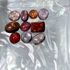 Shop Spinel Stones & Crystals! Natural good quality small sized multicolore Spinel cabochons | Natural genuine stones & crystals in various shapes & sizes. Buy raw cut, tumbled, or polished gemstones for making jewelry or crystal healing energy vibration raising reiki stones. #crystals #gemstones #crystalhealing #crystalsandgemstones #energyhealing #affiliate #ad