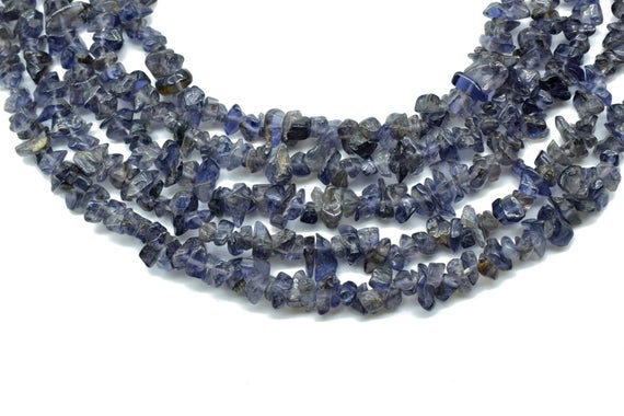 Natural Iolite Chip Beads Strand,gemstone Chips,jewelry Making Supply,beading Supplies,smooth Raw Gemstone Nuggets Chips,iolite Uncut Beads