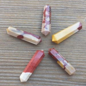 Shop Mookaite Jasper Points & Wands! NATURAL MOOKAITE JASPER Double Terminated Gemstone Crystal Pencil Point (One) | Natural genuine stones & crystals in various shapes & sizes. Buy raw cut, tumbled, or polished gemstones for making jewelry or crystal healing energy vibration raising reiki stones. #crystals #gemstones #crystalhealing #crystalsandgemstones #energyhealing #affiliate #ad