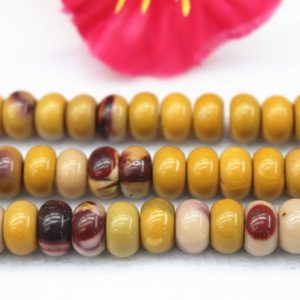 Shop Mookaite Jasper Rondelle Beads! Natural Mookaite Jasper Round Beads,4x6mm 5x8mm Mookaite Jasper Rondelle Beads,Mookaite beads wholesale supply,15" strand | Natural genuine rondelle Mookaite Jasper beads for beading and jewelry making.  #jewelry #beads #beadedjewelry #diyjewelry #jewelrymaking #beadstore #beading #affiliate #ad