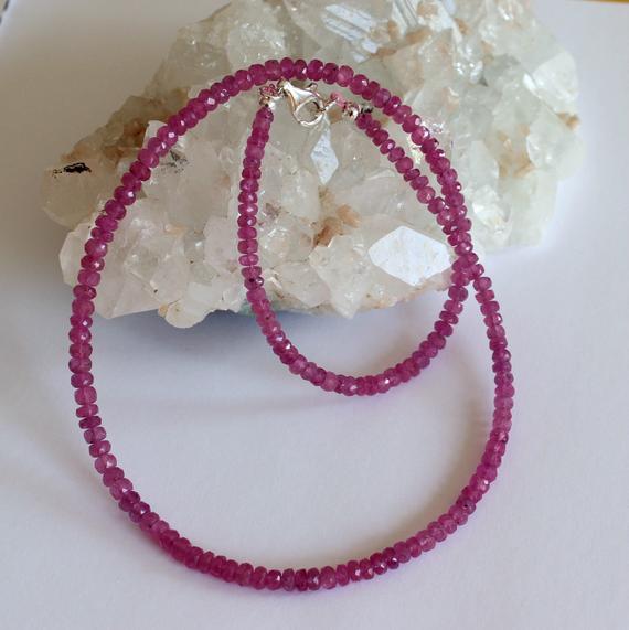 pink sapphire necklace