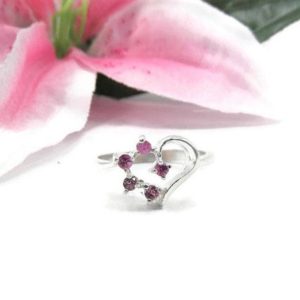 Shop Pink Sapphire Rings! Natural Pink Sapphire Ring – Sapphire Promise Ring – Sterling Silver Pink Sapphire Ring – Natural Pink Gemstone Ring – September Birthstone | Natural genuine Pink Sapphire rings, simple unique handcrafted gemstone rings. #rings #jewelry #shopping #gift #handmade #fashion #style #affiliate #ad