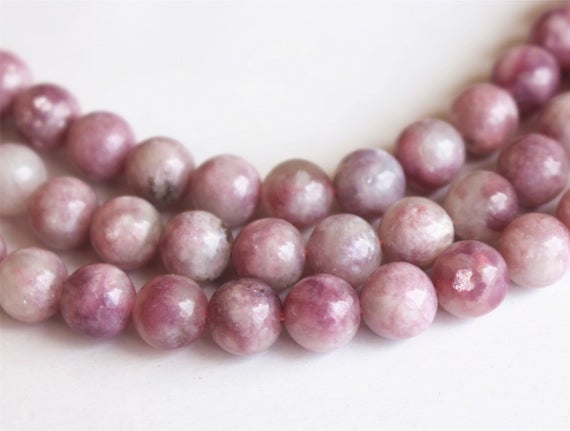 Natural Pink Tourmaline Smooth Round Beads,6mm 8mm 10mm ,15 Inches Per Strands