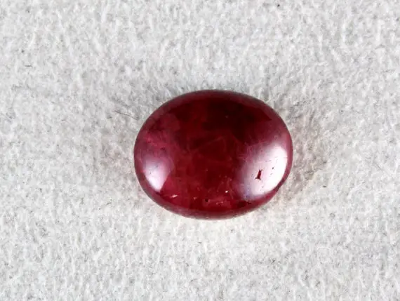 Natural Red Spinel Cabochon 14x12 Mm Oval 9.46 Carats Gemstone Ring Pendant