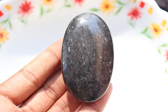 Nuummite Palm Stone - Polished Stones - Healing Crystals And Stones - Nuummite Stones - Nuummite Palms, Healing Stone, Christmas Gift.