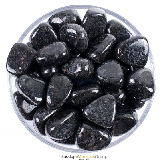 Rare! Nuummite Tumbled Stone, Sorcerer's Magic Crystal, Altar Ritual Healing Gem
