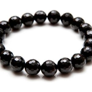 Obsidian Chakra Protection Bead Bracelet for Men & Women 10mm 8mm | Natural genuine Array bracelets. Buy handcrafted artisan men's jewelry, gifts for men.  Unique handmade mens fashion accessories. #jewelry #beadedbracelets #beadedjewelry #shopping #gift #handmadejewelry #bracelets #affiliate #ad