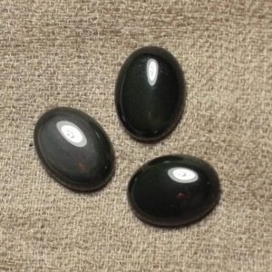 Shop Obsidian Cabochons! 1pc – Cabochon Pierre Obsidienne Noire Arc en Ciel Ovale 16x12mm – 7427039743211 | Natural genuine stones & crystals in various shapes & sizes. Buy raw cut, tumbled, or polished gemstones for making jewelry or crystal healing energy vibration raising reiki stones. #crystals #gemstones #crystalhealing #crystalsandgemstones #energyhealing #affiliate #ad