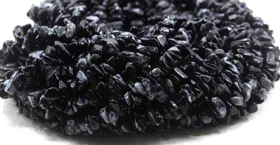 16" Natural Black Obsidian Chip Beads,uncut Beads,obsidian Beads,6-8 Mm,jewelry Making,polished Smooth Beads,gemstone Beads,wholesale Price