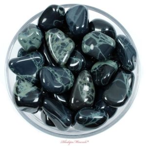 Shop Tumbled Obsidian Crystals & Pocket Stones! RARE! Spider Web Obsidian Tumbled Stone, Spider Web Obsidian, Tumbled Stones, Obsidian, Stones, Crystals, Rocks, Gifts, Gemstones, Gems | Natural genuine stones & crystals in various shapes & sizes. Buy raw cut, tumbled, or polished gemstones for making jewelry or crystal healing energy vibration raising reiki stones. #crystals #gemstones #crystalhealing #crystalsandgemstones #energyhealing #affiliate #ad