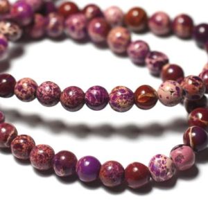 Shop Ocean Jasper Bead Shapes! 10pc – Perles de Pierre – Jaspe Sédimentaire Boules 6mm Violet Prune – 8741140028531 | Natural genuine other-shape Ocean Jasper beads for beading and jewelry making.  #jewelry #beads #beadedjewelry #diyjewelry #jewelrymaking #beadstore #beading #affiliate #ad