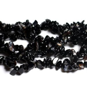 Shop Onyx Chip & Nugget Beads! 140pc environ – Perles de Pierre – Onyx Noir Rocailles Chips 5-12mm – 4558550035592 | Natural genuine chip Onyx beads for beading and jewelry making.  #jewelry #beads #beadedjewelry #diyjewelry #jewelrymaking #beadstore #beading #affiliate #ad