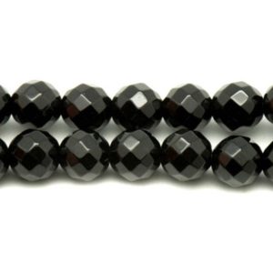 Shop Onyx Faceted Beads! 5pc – stone beads – 10mm 4558550037763 faceted Black Onyx | Natural genuine faceted Onyx beads for beading and jewelry making.  #jewelry #beads #beadedjewelry #diyjewelry #jewelrymaking #beadstore #beading #affiliate #ad