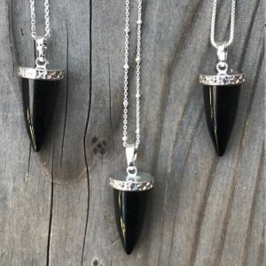Shop Onyx Pendants! Onyx; Onyx Pendant; Onyx Necklace; Black Onyx; Healing Stone; Chakra Jewelry; Sterling Silver | Natural genuine Onyx pendants. Buy crystal jewelry, handmade handcrafted artisan jewelry for women.  Unique handmade gift ideas. #jewelry #beadedpendants #beadedjewelry #gift #shopping #handmadejewelry #fashion #style #product #pendants #affiliate #ad
