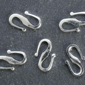 Shop Clasps for Making Jewelry! Pack of 5 Silver-Plated S Clasps, 12mm x 7mm S Clasps, Silver Clasps For Jewellery Making, S Clasp, Silver Jewellery Clasp, Necklace Clasp | Shop jewelry making and beading supplies, tools & findings for DIY jewelry making and crafts. #jewelrymaking #diyjewelry #jewelrycrafts #jewelrysupplies #beading #affiliate #ad