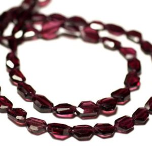 Shop Pearl Faceted Beads! Yarn 39cm 56pc env – Stone Pearls – Grenat Ovals Faceted Polygons 6-8mm | Natural genuine faceted Pearl beads for beading and jewelry making.  #jewelry #beads #beadedjewelry #diyjewelry #jewelrymaking #beadstore #beading #affiliate #ad