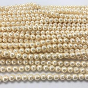 Shop Pearl Round Beads! Special Offer Champagne Shell Pearl 4mm – 12mm Round Colour Plated Loose Beads 15 inch | Natural genuine round Pearl beads for beading and jewelry making.  #jewelry #beads #beadedjewelry #diyjewelry #jewelrymaking #beadstore #beading #affiliate #ad