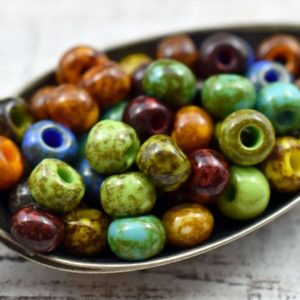 Shop Hemp Jewelry Making Supplies! Picasso Beads – Czech Glass Beads – Seed Beads – Size 2 Beads – 2/0 Beads – 6x4mm | Shop jewelry making and beading supplies, tools & findings for DIY jewelry making and crafts. #jewelrymaking #diyjewelry #jewelrycrafts #jewelrysupplies #beading #affiliate #ad