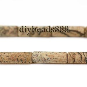 Shop Picture Jasper Bead Shapes! Picture Jasper,15 inch full strand Grade AB Picture Jasper matte tube beads,column beads,cylinder beads,frosted beads,4x13mm | Natural genuine other-shape Picture Jasper beads for beading and jewelry making.  #jewelry #beads #beadedjewelry #diyjewelry #jewelrymaking #beadstore #beading #affiliate #ad