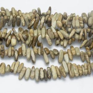 Shop Picture Jasper Bead Shapes! picture jasper stick beads – natural beige stone beads – gemstone sticks – necklace stone beads supplies  – 13-20mm stick beads -15inch | Natural genuine other-shape Picture Jasper beads for beading and jewelry making.  #jewelry #beads #beadedjewelry #diyjewelry #jewelrymaking #beadstore #beading #affiliate #ad